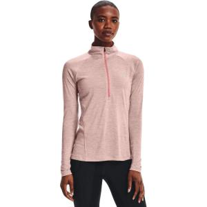 imageUnder Armour Mens Tech 14 Zip TopPink Clay 663Metallic Silver