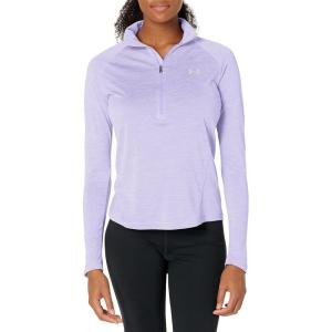imageUnder Armour Mens Tech 14 Zip TopPurple Tint 532Metallic Silver