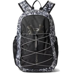 imageUnder Armour UnisexAdult Hustle Sport Backpack 433 Tech BlueTech BlueWhite One Size Fits All014 Black   Metallic Pewter