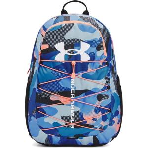 imageUnder Armour UnisexAdult Hustle Sport Backpack 433 Tech BlueTech BlueWhite One Size Fits All018 Black   White
