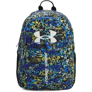 imageUnder Armour UnisexAdult Hustle Sport Backpack 433 Tech BlueTech BlueWhite One Size Fits All020 Black   White