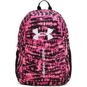 imageUnder Armour UnisexAdult Hustle Sport Backpack 433 Tech BlueTech BlueWhite One Size Fits All682 Fluo Pink  Black  White
