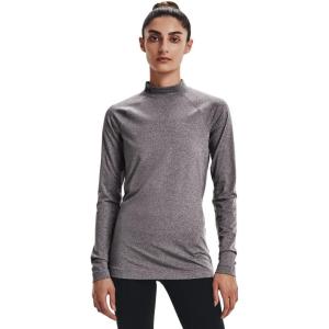imageUnder Armour Womens ColdGear Authentics Mock NeckCharcoal Light Heather 019Black