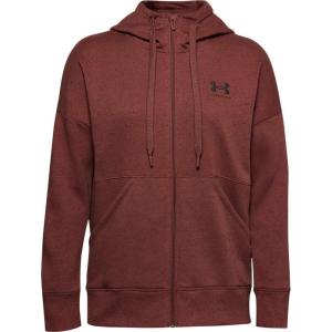 imageUnder Armour Womens Rival Fleece Full Zip HoodieCinna Red 688Black