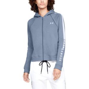 imageUnder Armour Womens Rival Fleece Full Zip HoodieWashed Blue Washed Blue White