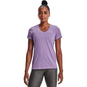 imageUnder Armour Womens Tech VNeck Twist ShortSleeve TShirtLavender