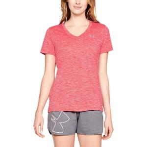 imageUnder Armour Womens Tech VNeck Twist ShortSleeve TShirtWatermelon