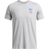 imageUnder Armour Mens Freedom Flag Variation Short Sleeve T Shirt011 Mod Gray Medium Heather   Red
