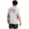 imageUnder Armour Mens Freedom Flag Variation Short Sleeve T Shirt011 Mod Gray Medium Heather   Red