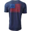 imageUnder Armour Mens Freedom Flag Variation Short Sleeve T Shirt410 Midnight Navy   Red