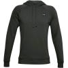 imageUnder Armour Mens Rival Fleece HoodieBaroque Green 310Onyx White