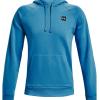 imageUnder Armour Mens Rival Fleece HoodieRadar Blue 422Onyx White