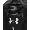 imageUnder Armour Unisex Hustle Sackpack 001 BlackBlackWhite One Size Fits Most001 Black  Black  White