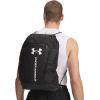 imageUnder Armour Unisex Hustle Sackpack 001 BlackBlackWhite One Size Fits Most001 Black  Black  White