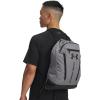 imageUnder Armour Unisex Hustle Sackpack 001 BlackBlackWhite One Size Fits Most025 Castlerock  Black  Black