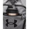 imageUnder Armour Unisex Hustle Sackpack 001 BlackBlackWhite One Size Fits Most025 Castlerock  Black  Black