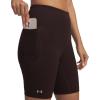 imageUnder Armour Womens Movement Bike Shorts227 Brown Obsidian   Metallic Silver