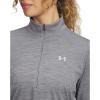 imageUnder Armour Womens Velocity Half Zip Twist025 Castlerock   Metallic Silver
