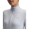 imageUnder Armour Womens Velocity Half Zip Twist464 Nimbus Blue   Metallic Silver