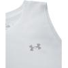 imageUnder Armour Womens Velocity Solid Tank Top100 White   Metallic Silver