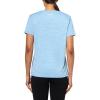 imageUnder Armour Womens Velocity Twist Short Sleeve V Neck T Shirt406 Photon Blue   Metallic Silver