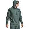 imageUnder Armour Mens Rival Fleece HoodieLichen Blue 424Onyx White