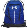 imageUnder Armour Unisex Hustle Sackpack 001 BlackBlackWhite One Size Fits Most400 Royal  Black  Metallic Silver