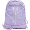 imageUnder Armour Unisex Hustle Sackpack 001 BlackBlackWhite One Size Fits Most538 PurpleMetallic Silver