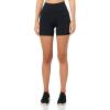 imageUnder Armour Womens Movement Middy Shorts001 Black   Metallic Silver