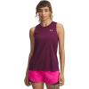 imageUnder Armour Womens Velocity Solid Tank Top505 Purple Gemini   Metallic Silver