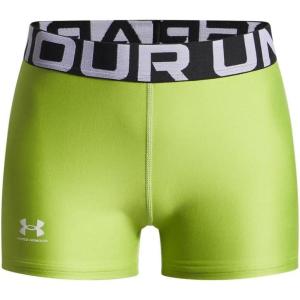 imageUnder Armour Girls HeatGear Shorty326 Green Vibe   White