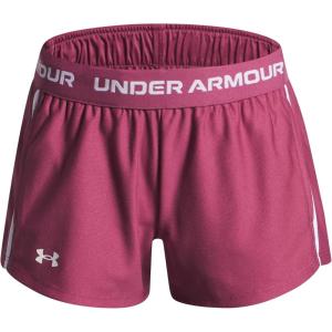 imageUnder Armour Girls Tech Play Up Shorts659 Fuchsia Dusk  Fuchsia Dusk  White