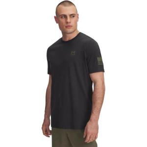 imageUnder Armour Mens Freedom Flag Short Sleeve T Shirt003 Black   Marine Od Green