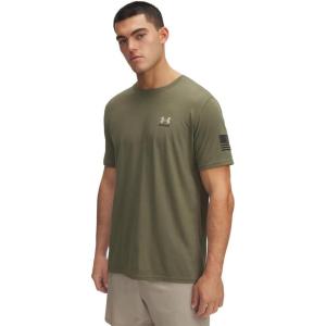 imageUnder Armour Mens Freedom Flag Short Sleeve T Shirt390 Marine Od Green   Desert Sand
