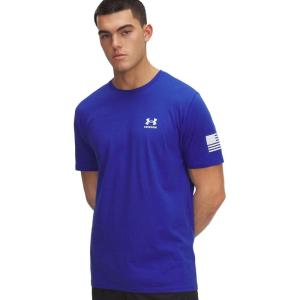 imageUnder Armour Mens Freedom Flag Short Sleeve T Shirt400 Royal   White