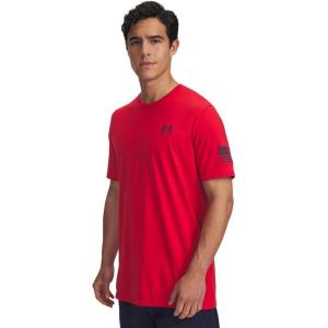 imageUnder Armour Mens Freedom Flag Short Sleeve T Shirt600 Red   Midnight Navy
