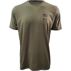 imageUnder Armour Mens Freedom Flag Variation Short Sleeve T Shirt390 Marine Od Green   Black