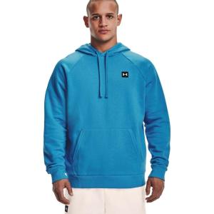 imageUnder Armour Mens Rival Fleece HoodieRadar Blue 422Onyx White