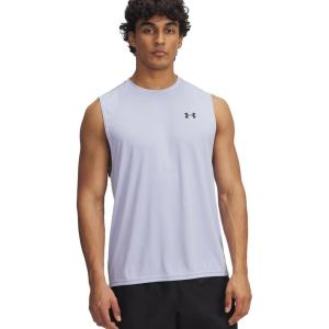 imageUnder Armour Mens Velocity Muscle Tank Top539 Celeste   Black