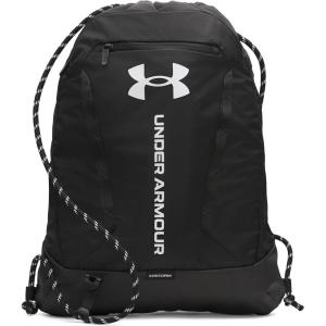 imageUnder Armour Unisex Hustle Sackpack 001 BlackBlackWhite One Size Fits Most001 Black  Black  White