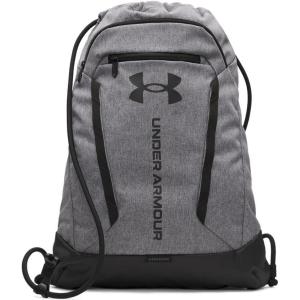 imageUnder Armour Unisex Hustle Sackpack 001 BlackBlackWhite One Size Fits Most025 Castlerock  Black  Black