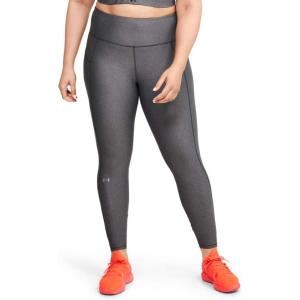 imageUnder Armour Womens HeatGear Armour High Waisted LeggingsCharcoal Light Heather 019Metallic Silver