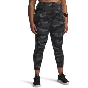 imageUnder Armour Womens Movement Print Ankle Leggings005 Black   Metallic Silver