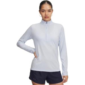 imageUnder Armour Womens Velocity Half Zip Twist464 Nimbus Blue   Metallic Silver
