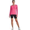 imageUnder Armor Womens Featherweight Fleece Crew640 Pink Punk   Metallic Silver