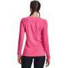 imageUnder Armor Womens Featherweight Fleece Crew640 Pink Punk   Metallic Silver