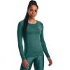 imageUnder Armor Womens Featherweight Fleece Crew722 Coastal Teal   Iridescent
