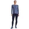 imageUnder Armor Womens Featherweight Fleece CrewMineral Blue 470Metallic Silver