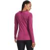 imageUnder Armor Womens Featherweight Fleece CrewPink Quartz 678Metallic Silver
