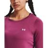 imageUnder Armor Womens Featherweight Fleece CrewPink Quartz 678Metallic Silver